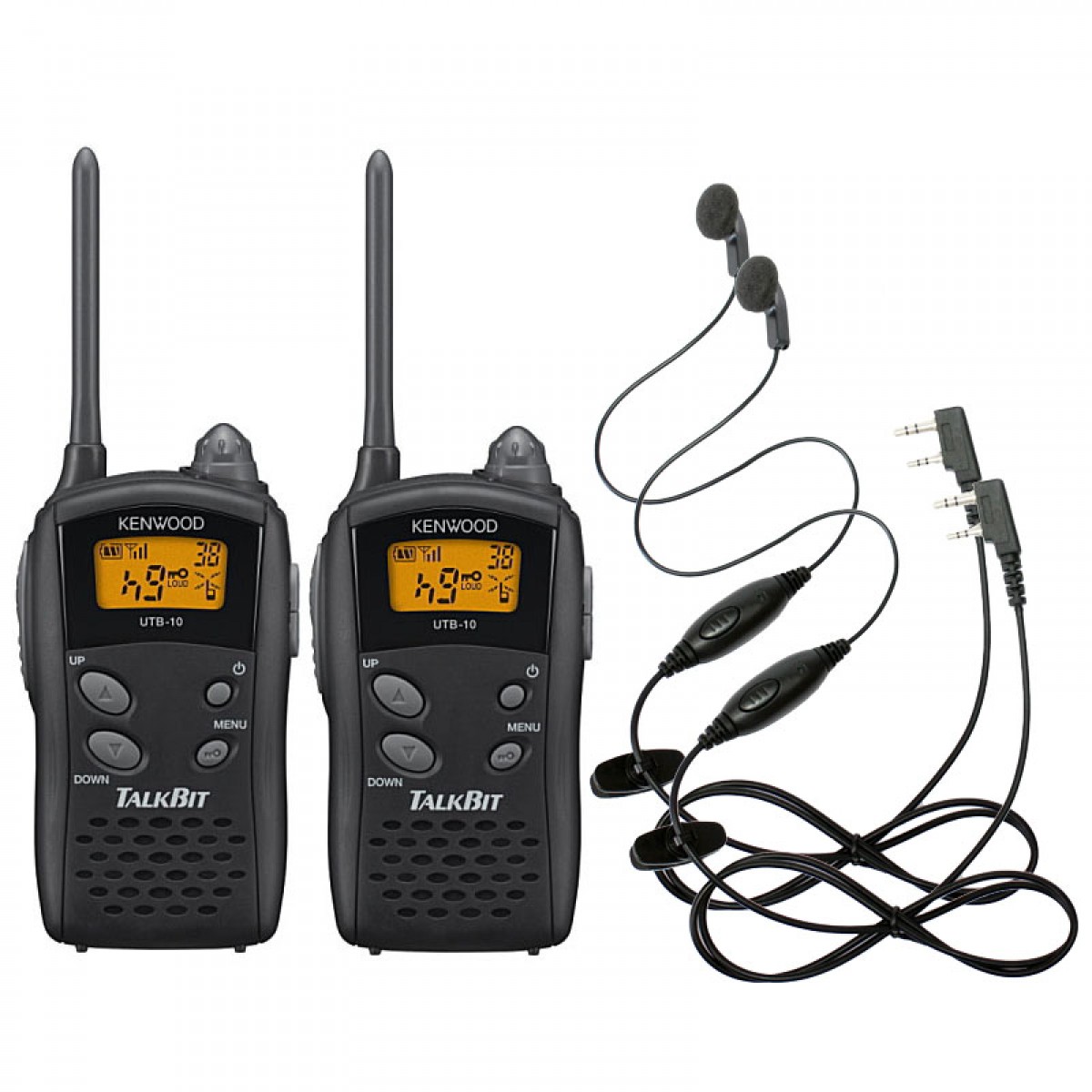 2台セット KENWOOD UTB-10×2+HD-12K×2 イヤホンマイクセット 特定小